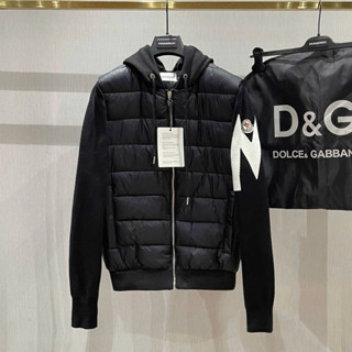  Áo khoác phao có mũ nam nữ PB thân trần bông ngang phối tay len dệt chữ M thêu logo 3 lớp boy phố AK270P 