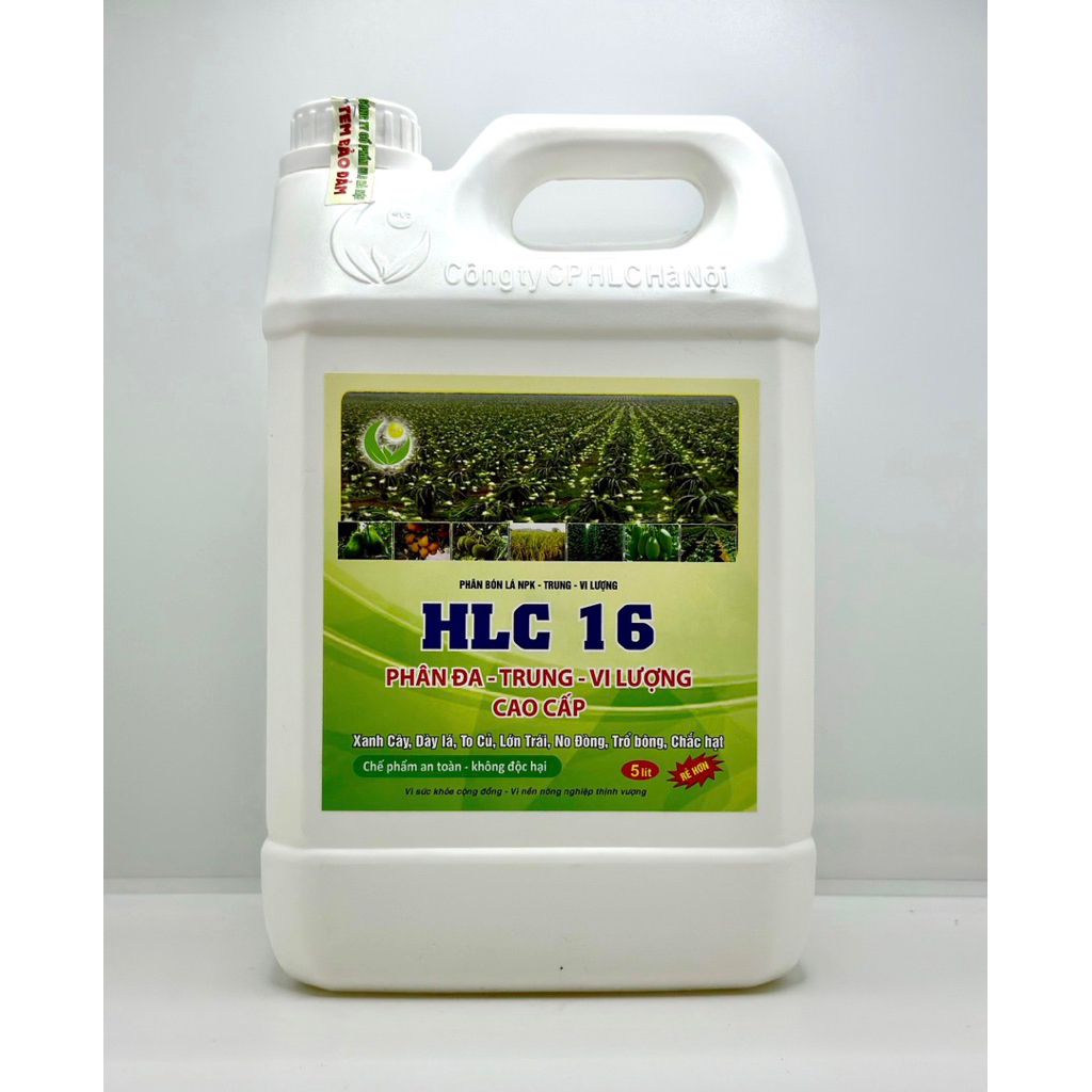 Phân bón HLC16 can 5 lit - BUNG CHỒI, VỌT ĐỌT, LÁ XANH DÀY
