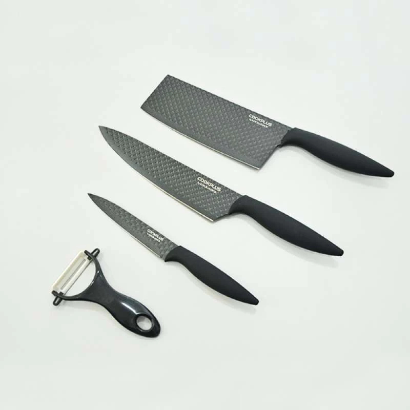 Bộ dao 4 món chống dính LocknLock CKK104S4 - Hàng Chính Hãng