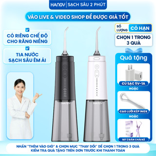  Máy tăm nước HANGY HG23 & HN26 cho răng niềng – Sạch sâu kẽ răng Tia nước êm dịu – Đổi mới trong 12 tháng 
