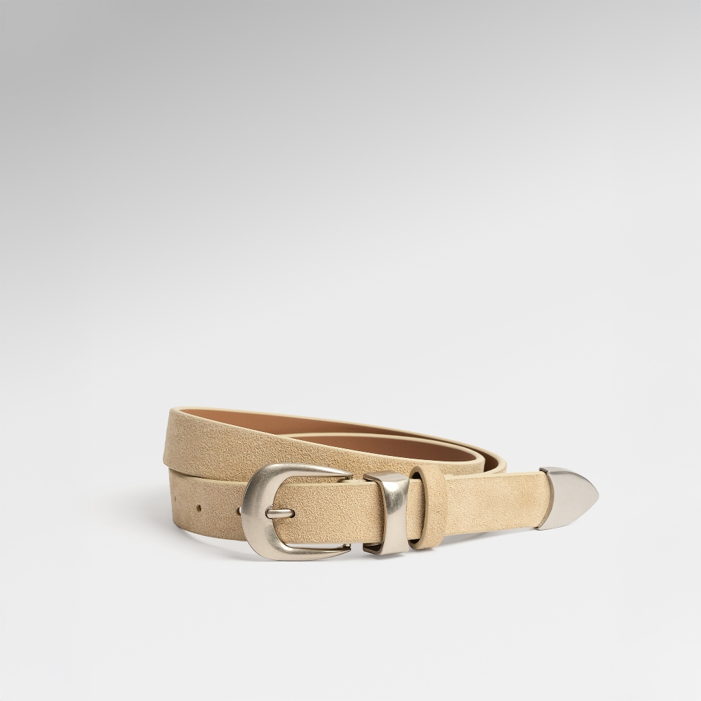 Thắt lưng nam Leonardo Nicholas da bò công nghiệp phong cách Western mạnh mẽ bản 2.5cm