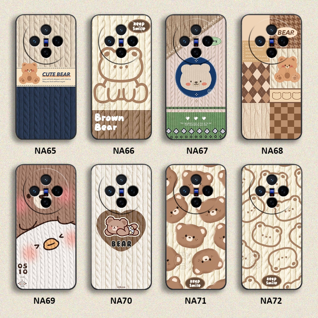 Ốp lưng Vivo X200 5G / X200 PRO 5G / X200 MINI hình họa tiết len Bear Cute