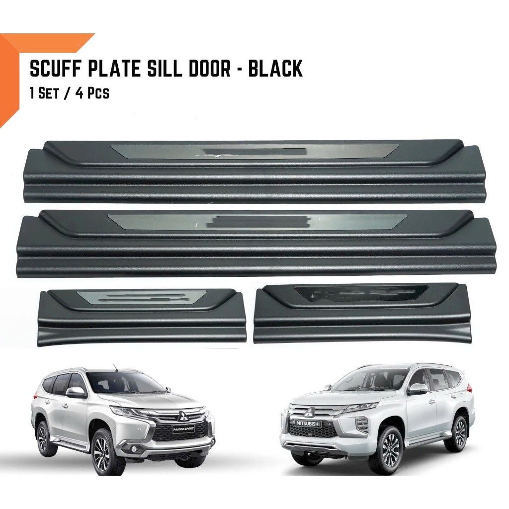 Ốp Bậc Cửa Phía Ngoài Pajero sport 2017 2018 2019 2020 2021 2022 2023 2024 2025 - Ốp Bậc Cửa Pajero