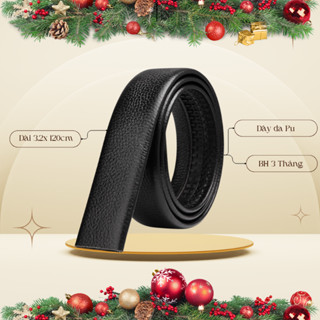 Dây da thắt lưng nam có lẫy chỉnh kích cỡ dùng cho khóa tự động (không mặt khóa)