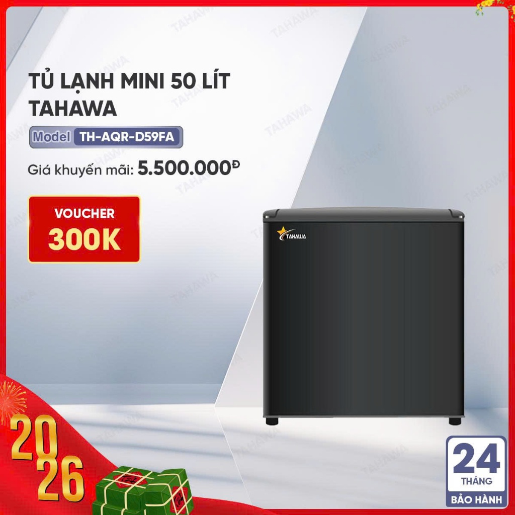 Tủ lạnh mini 50 Lít Tahawa TH-AQR-D59FA (BS)
