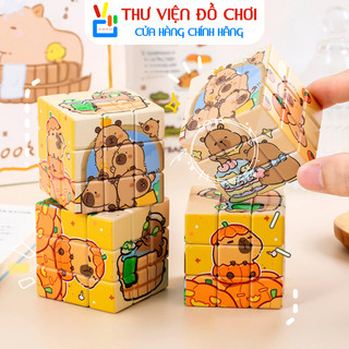 Khối Rubik Capybara 3x3 - Rubik Xoay Hình Gấu Đồ Chơi Giáo Dục Quà Tặng Cho Bé Rèn Luyện Trí Tuệ