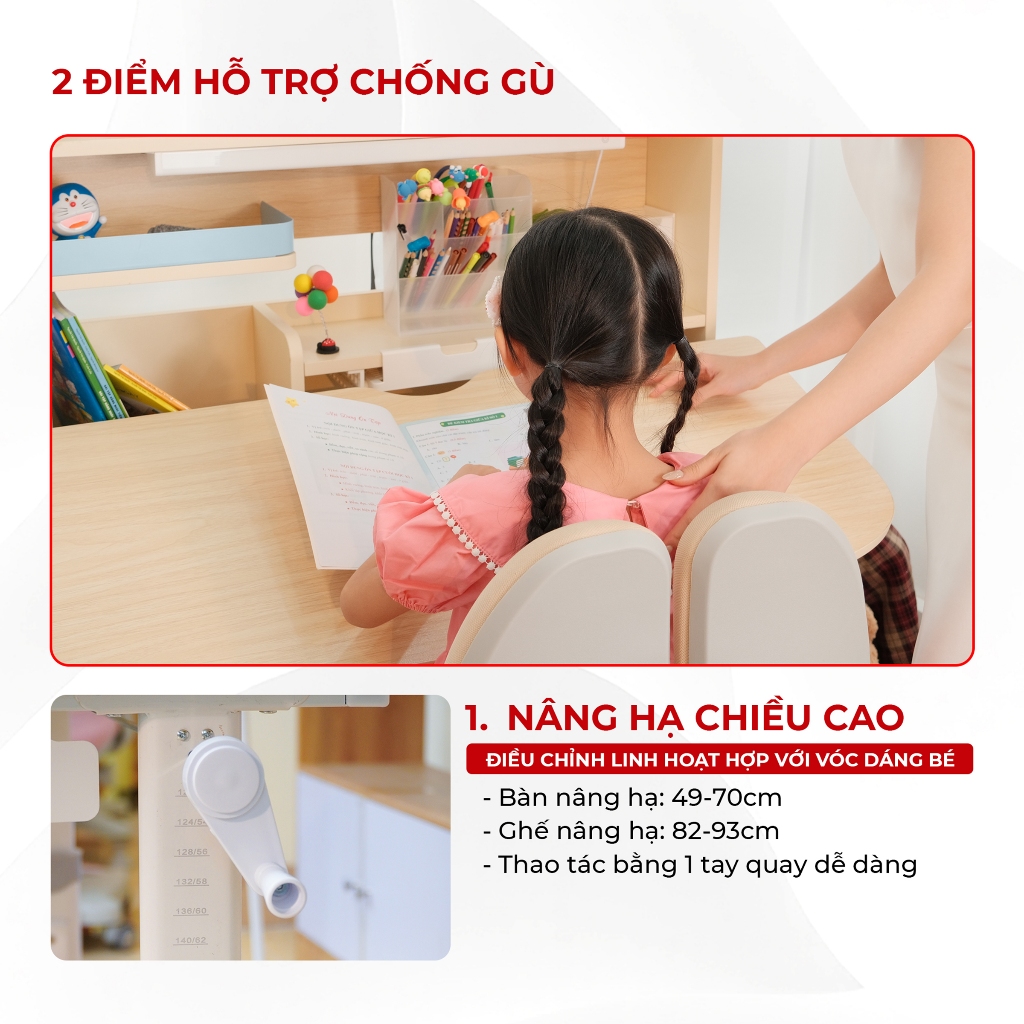 [MẪU MỚI 2026] Bộ bàn ghế học sinh cao cấp Sakawin Premium B03 Bàn học chống gù cho bé Chịu lực tốt Chống rung hiệu quả | BigBuy360 - bigbuy360.vn