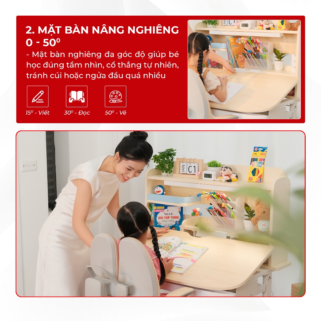 [MẪU MỚI 2026] Bộ bàn ghế học sinh cao cấp Sakawin Premium B03 Bàn học chống gù cho bé Chịu lực tốt Chống rung hiệu quả | BigBuy360 - bigbuy360.vn