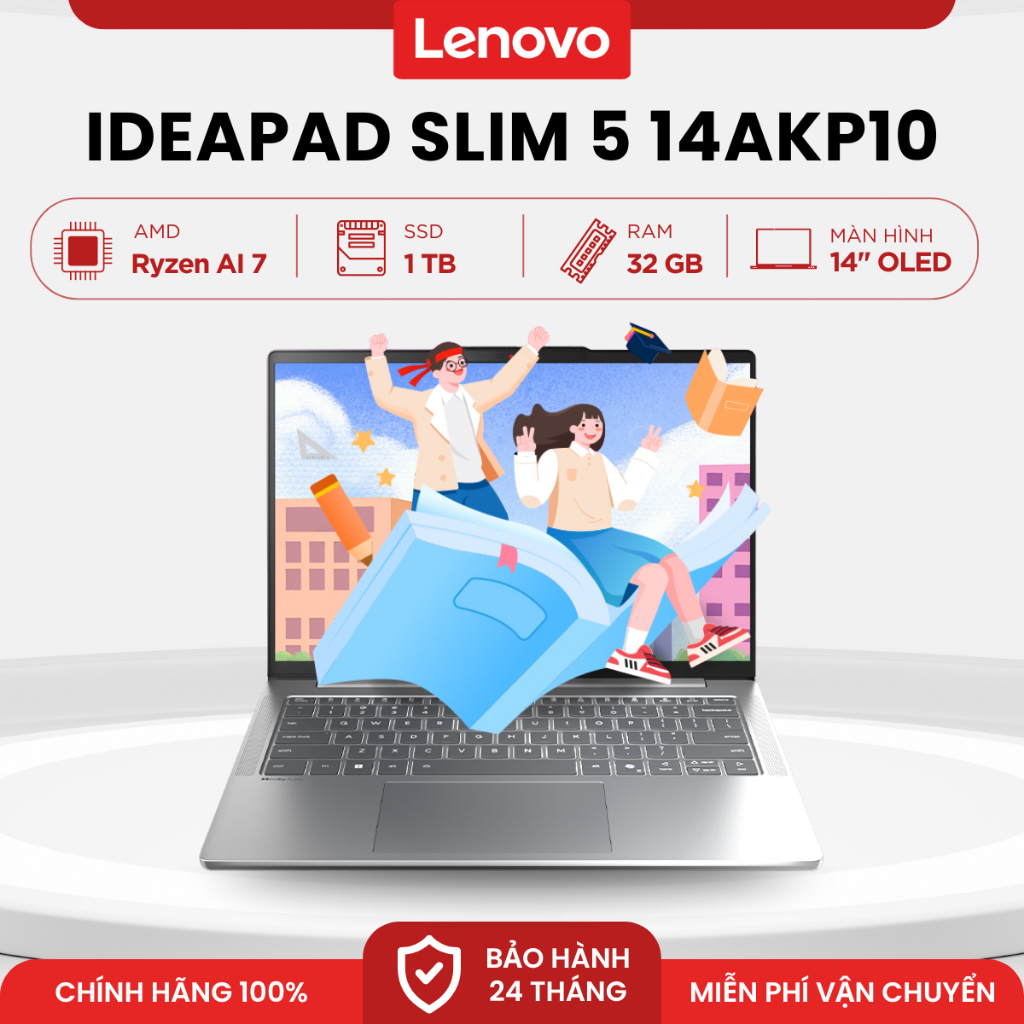 Laptop Lenovo IdeaPad Slim 5 OLED 14AKP10 | Ryzen AI 7 350 | 32GB | 1TB | OLED 14" | AMD Radeon 860M