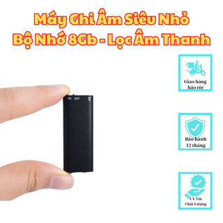 {HCM} Máy Ghi Âm Mini Q2 8Gb, Phiên bản Nghe Trên Điện Thoại, Lọc Âm Thanh