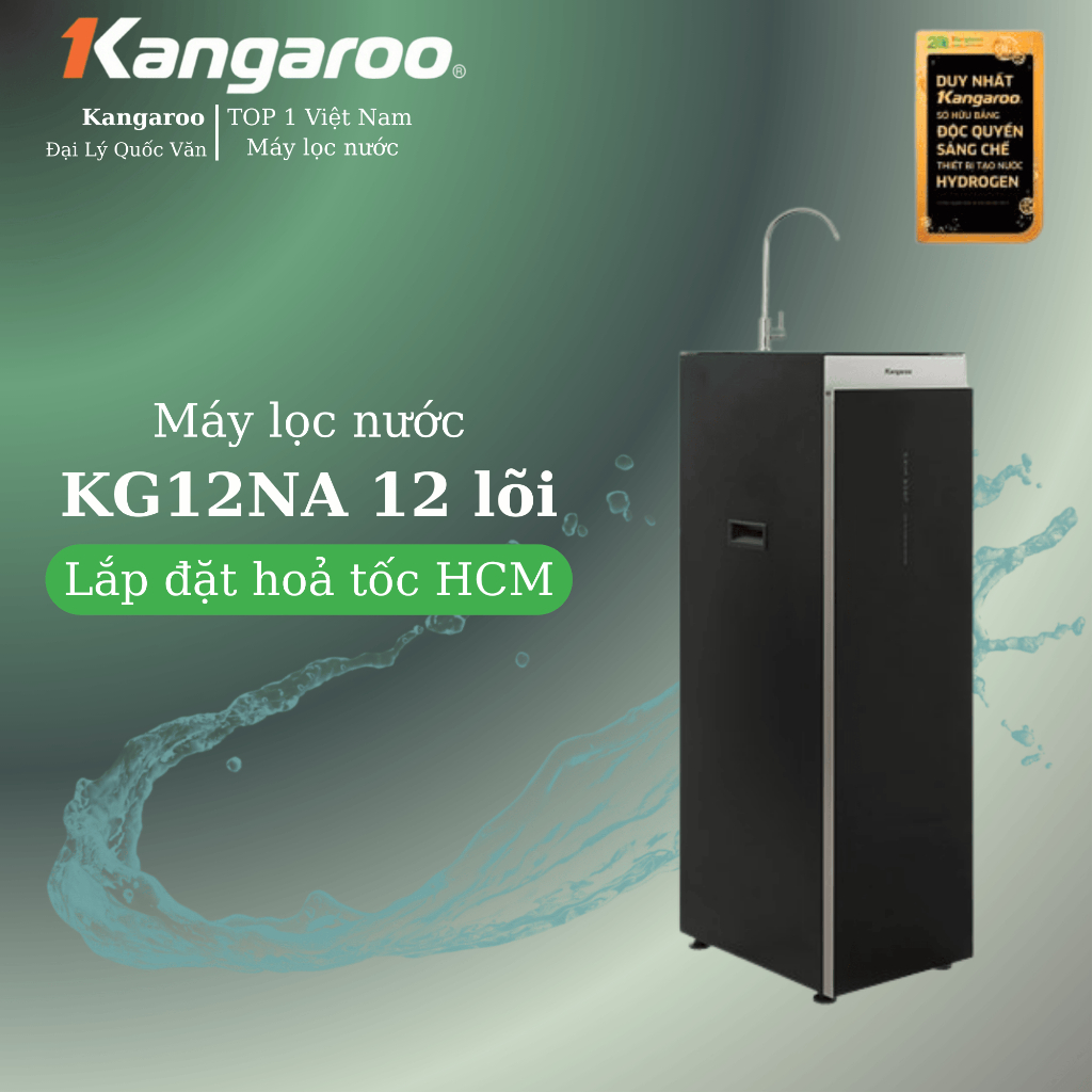 Máy lọc nước RO Kangaroo KG12NA 12 lõi - Free lắp đặt HCM - 12NA