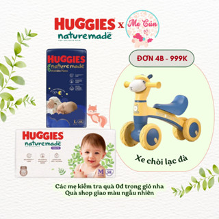   Chính hãng  Tã quần dán Huggies Nature Made M58 L44 XL38 XXL26 NB60 S82 M64 L54 Mẫu mới sản xuất tại Việt Nam 