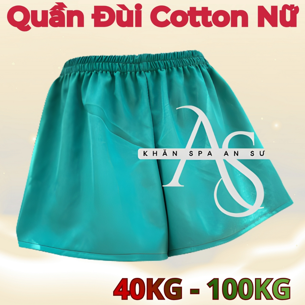 QUẦN ĐÙI Cotton Nữ - Chất Liệu : Cotton Hàn, Mềm Mịn Mát, Không Nhăn -Quần Đùi Spa -Quần Short Trơn,