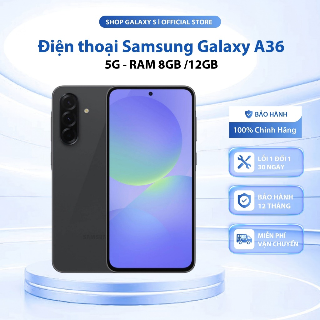 Samsung Galaxy A36 5G Chính Hãng – Điện Thoại Siêu Mượt, Camera Sắc Nét, Pin 5000mAh, RAM 8GB/12GB