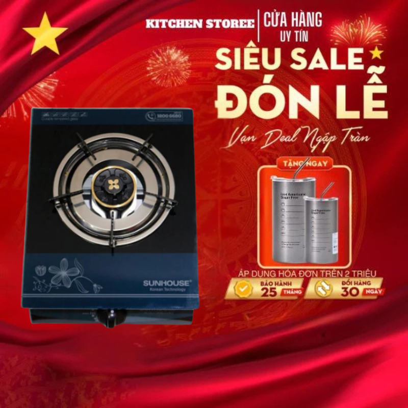 BẾP GAS ĐƠN SUNHOUSE SHB212KT - bảo hành