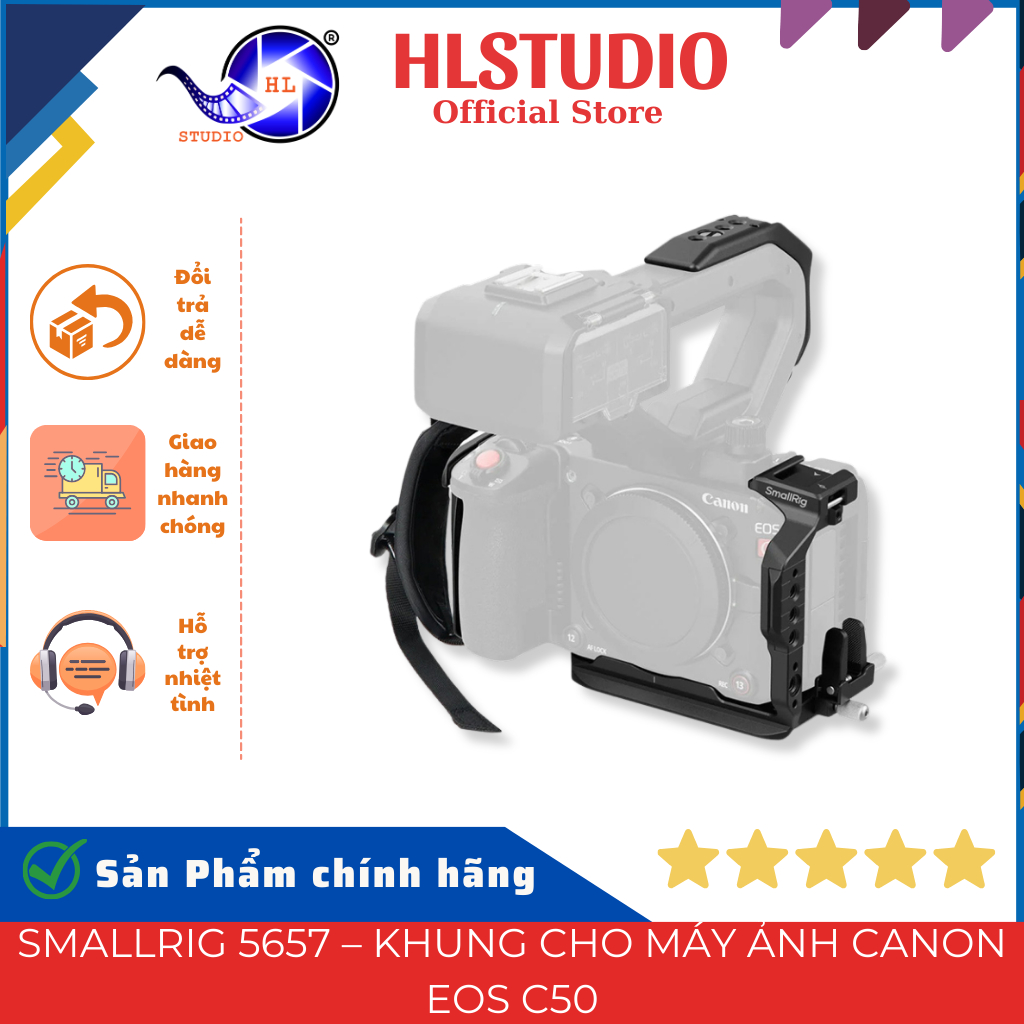 SmallRig 5657 Khung Canon EOS C50 Arca-Swiss Nhôm 272g HL Studio