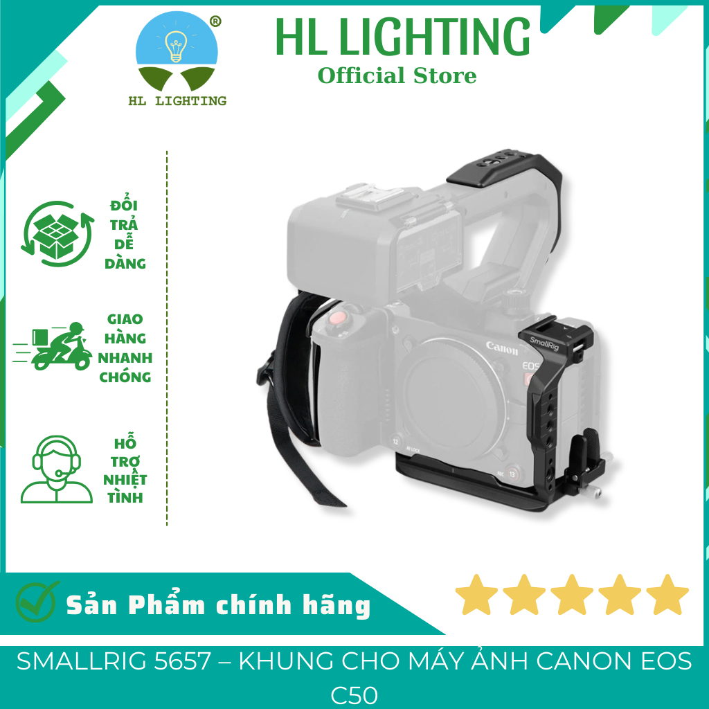 SmallRig 5657 Khung Canon EOS C50 Arca-Swiss Nhôm 272g HL Lighting