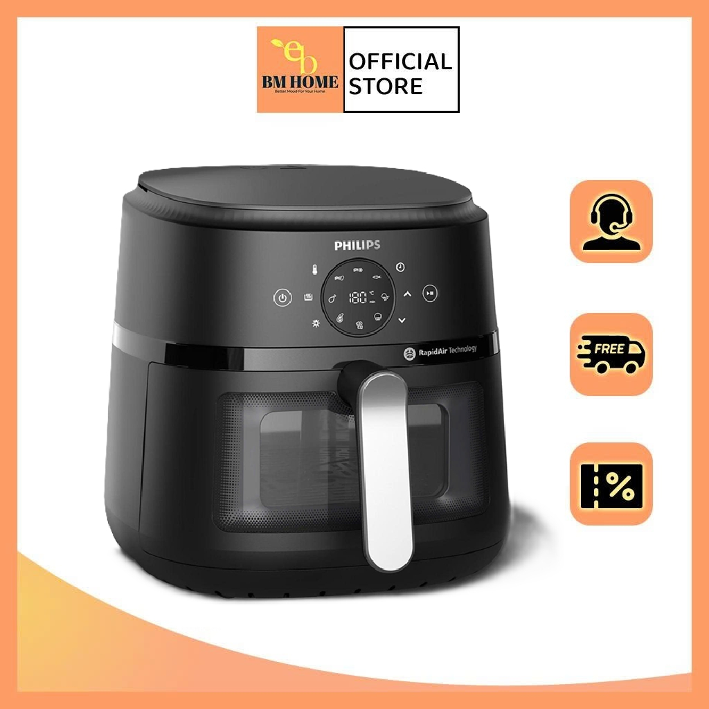 Nồi chiên không dầu Philips 6.2L NA230/NA231 - Hàng chính hãng - Bảo hành 24 tháng