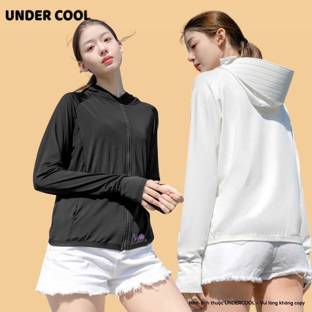 Áo chống nắng chất su ICE mát lạnh UNDERCOOL nam nữ 6D Hàn UPF 50+Áo chống nắng màu pastel Live ACN0