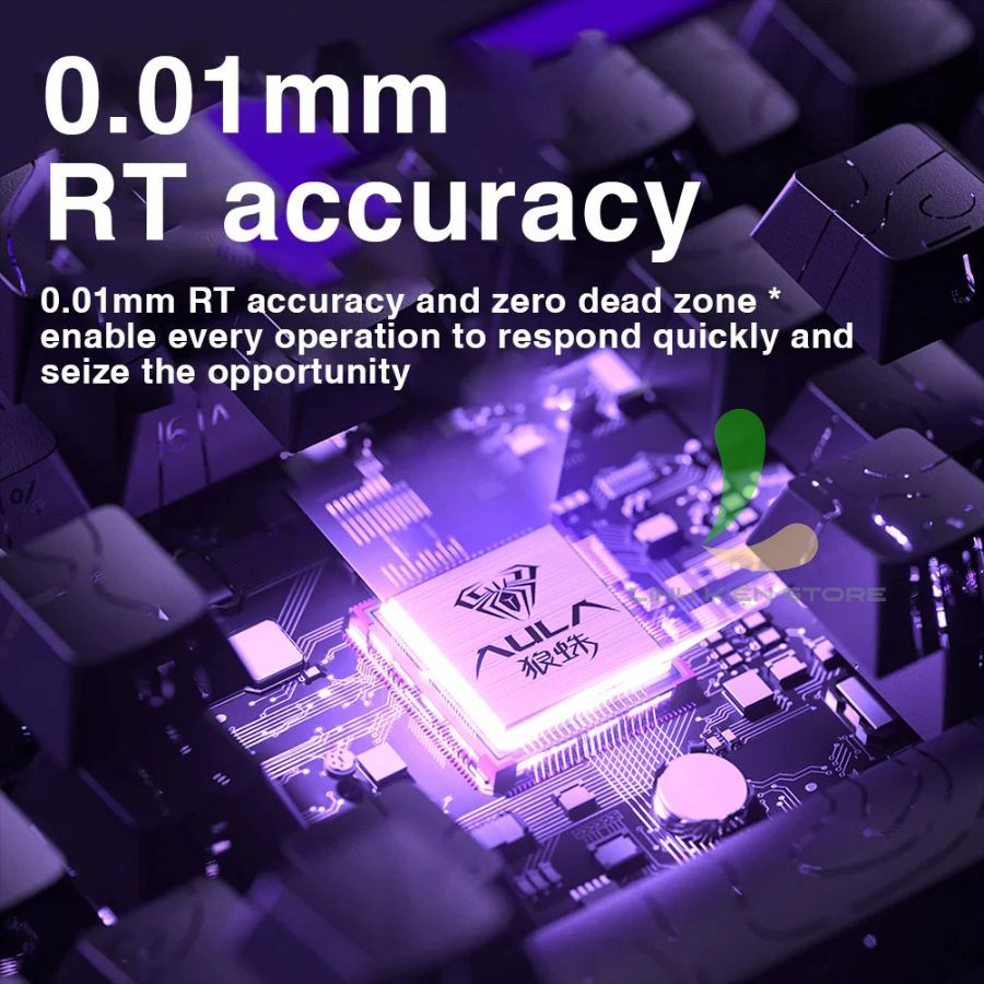 Bàn Phím Cơ HOSAN AULA HERO 68 HE Kết Nối Có Dây RT 0.01mm Cùng Hộp Đèn Neon RGB Độc Đáo | BigBuy360 - bigbuy360.vn