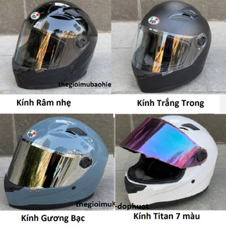  Mũ Bảo Hiểm Fullface AGU dáng nhỏ gọn   Tặng Túi Mũ    - BH Chính Hãng 24 Tháng 