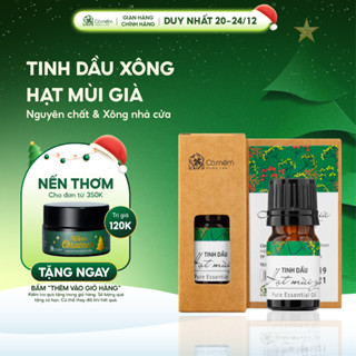 Tinh Dầu Hạt Mùi Già Thiên Nhiên Nguyên Chất Giúp Thư Giãn Cỏ mềm Homelab 5ml 