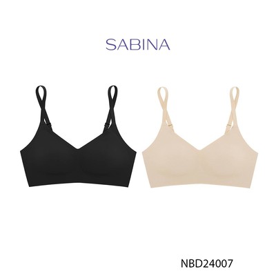 [Độc quyền chỉ có trên Online] Combo 2 Áo Lót Không Viền May Kèm Mút Rời Mỏng Màu Trơn Perfect Bra By Sabina NBD24007