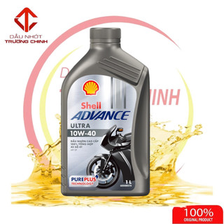 Nhớt shell advance ultra 10w40 1l tem 2 lớp dành cho xe số, tay côn
