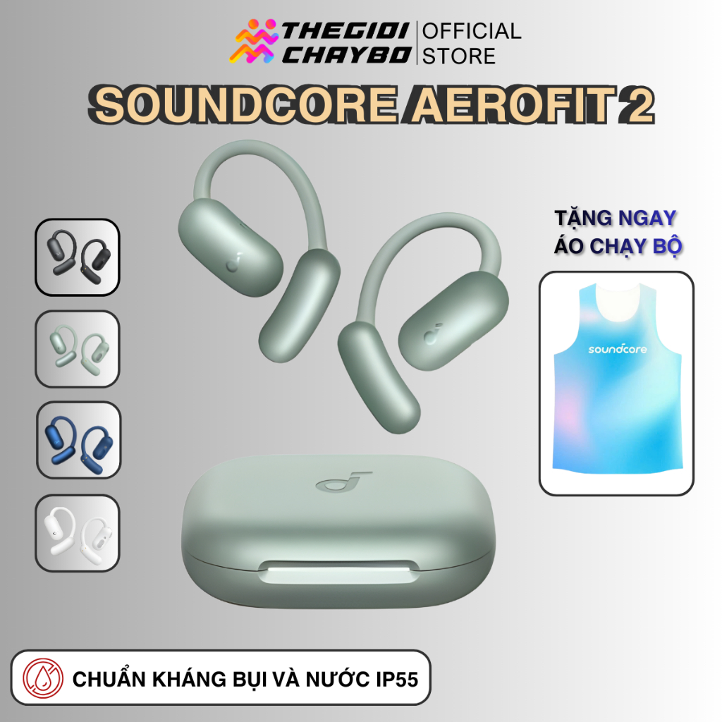 Soundcore AeroFit 2 - Tai Nghe Bluetooth Thể Thao Open-Ear, Chống Nước