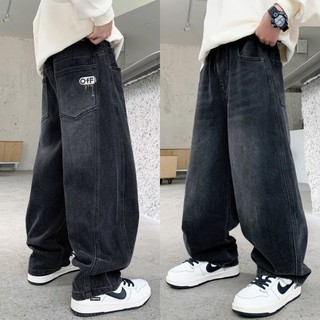 6607 Quần Jeans Cho Bé Trai Phom XUÔNG Thêu Off Năng Động Chất Liệu Jeans Size: 15-63Kg Hana Stores