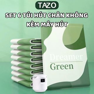  Máy+Túi Hút Chân Không Quần Áo-Bơm Điện Hút Chân Không Quần Áo Chăn Gối Gấu Bông Tiện Lợi -TAZO 