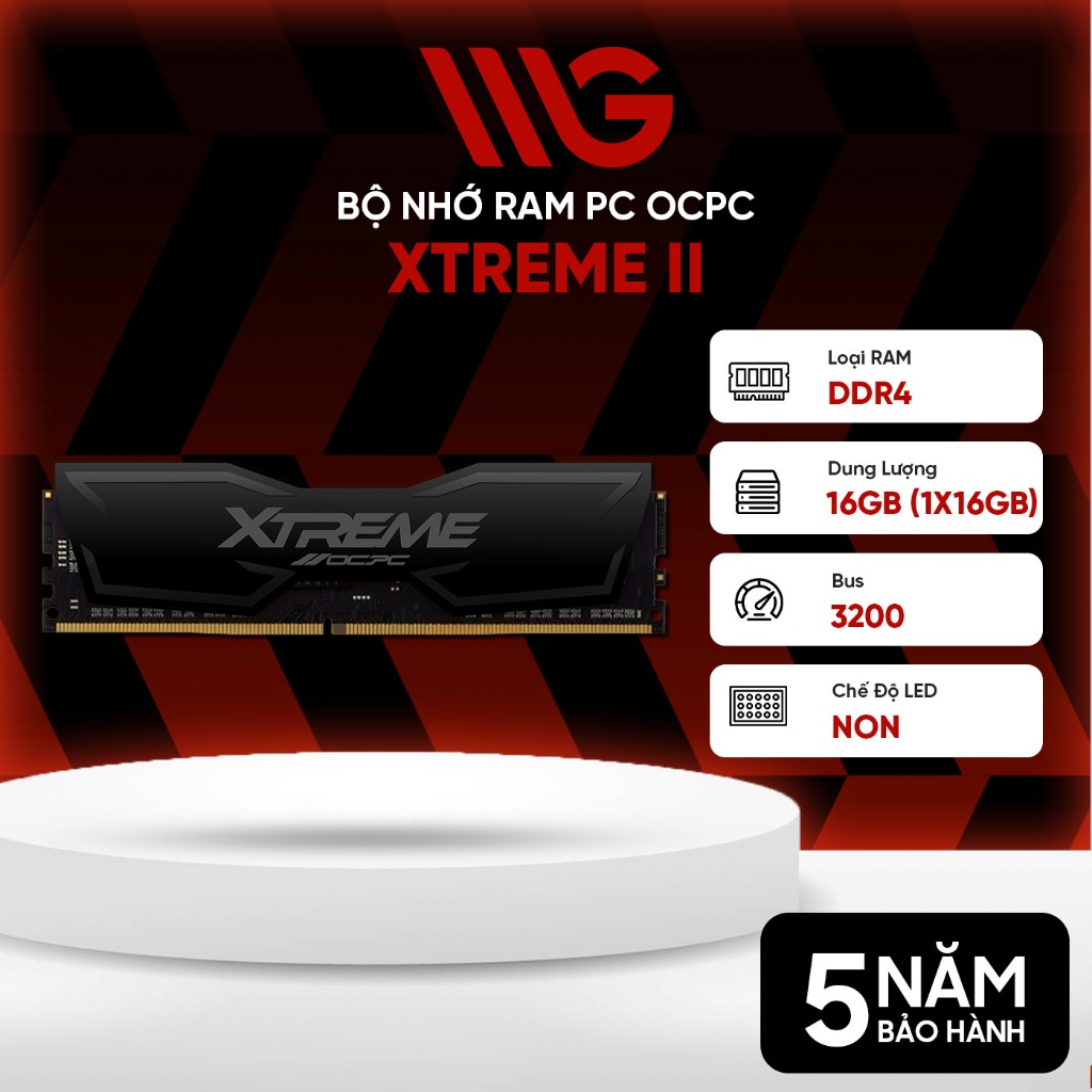 RAM DDR4 OCPC MMX16GD432C16U 16GB (1x16GB) 3200MHz CL16 - Bảo hành 60 tháng