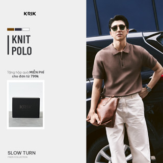  Áo Polo Nam KRIK Form Fitted Chất Liệu Pha Sợi Thiết kế Dệt Tổ Ong Honeycomb Thanh Lịch PL2247 