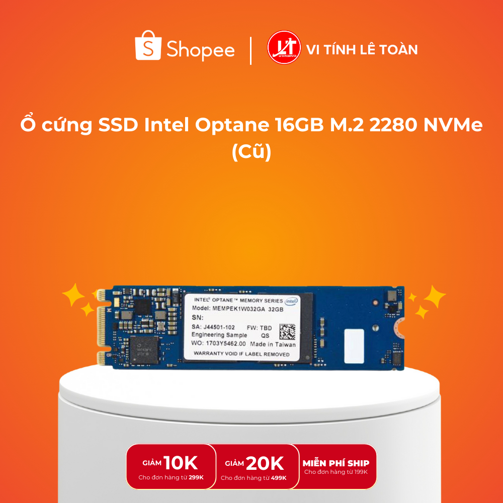 Ổ cứng SSD Intel Optane 16GB M.2 2280 NVMe (Cũ)