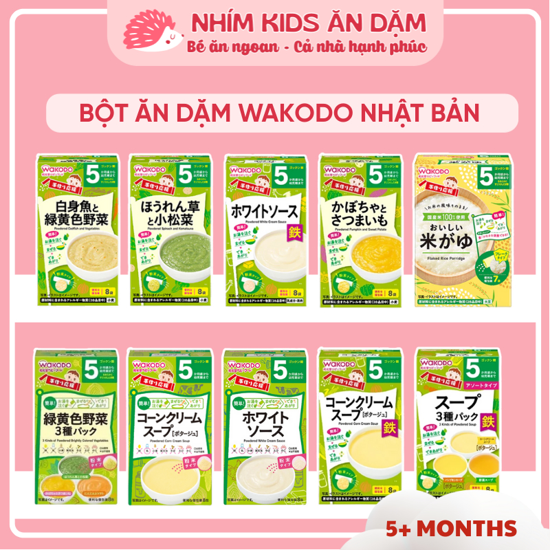 [Date T9/2026] Bột Ăn Dặm Wakodo Cho Bé Từ 5 Tháng