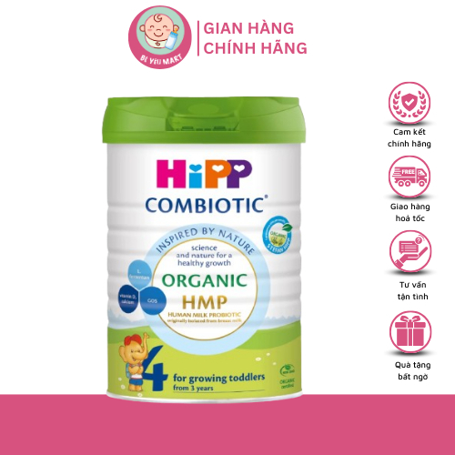 [DATE MỚI] Sữa bột công thức HiPP 4 Organic Combiotic 800g (dành cho trẻ từ 3 tuổi)