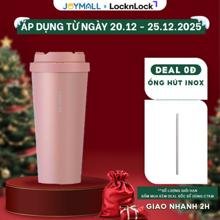  Ly giữ nhiệt LocknLock 550ml LHC3249PIK Hồng Hàng chính hãng mở một chạm thép không gỉ - JoyMall 