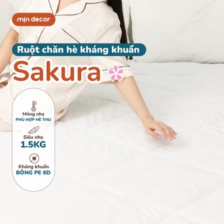  Ruột Chăn Hè Sakura Osaka Mịn Decor Kích Thước 2mx2m2 Nặng 1,5kg Ruột Bông Kháng Khuẩn Siêu Nhẹ 