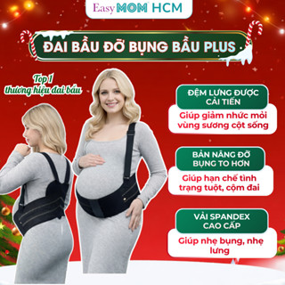   HỎA TỐC HCM Đai nâng đỡ bụng bầu Easy MOM PLUS  giảm đau lưng co giãn 4 chiều thoáng khí thoải mái vận động 