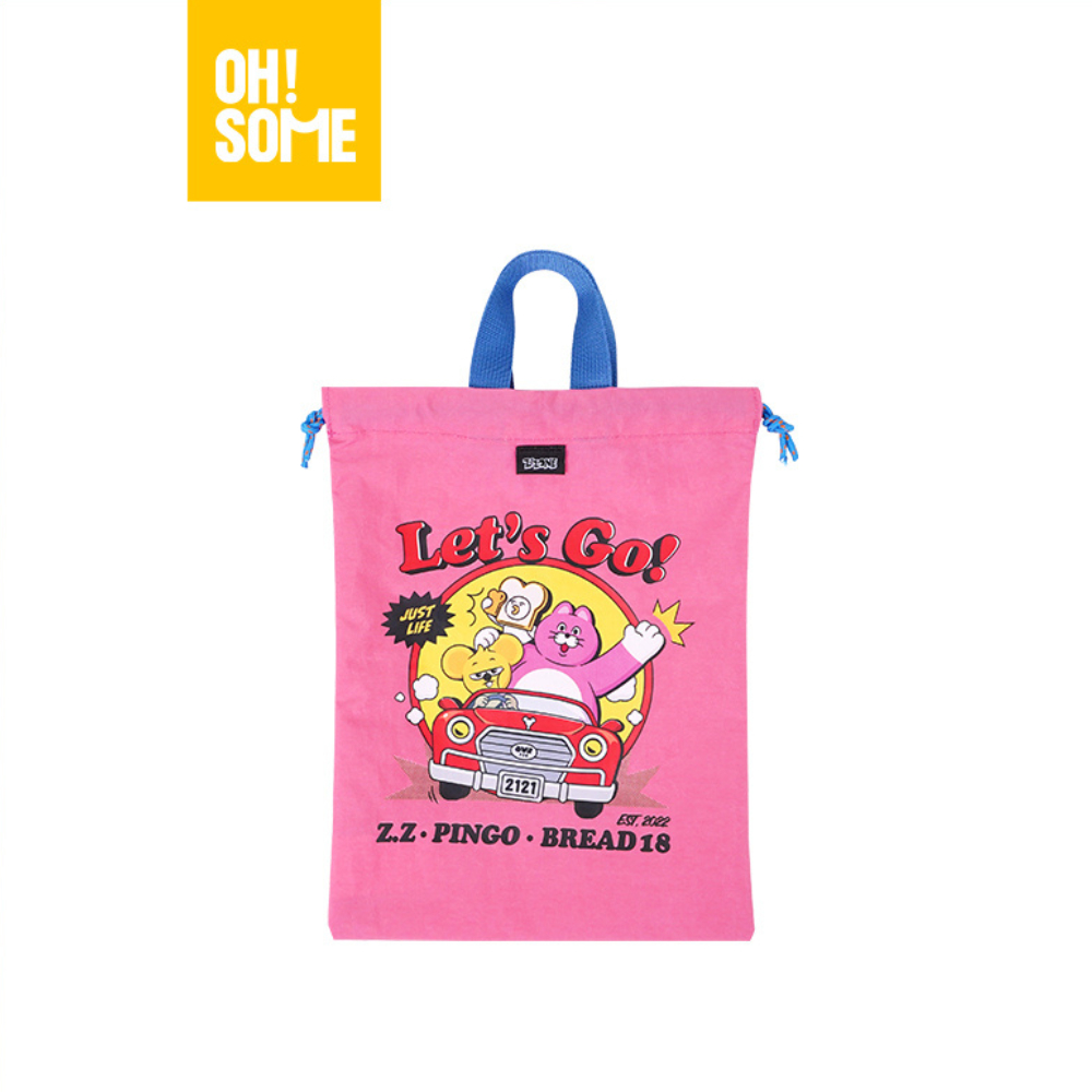 【OHSOME x Zizone】- Túi dây rút Pingo chất vải dày dặn đựng mỹ phẩm, trang điểm, du lịch siêu dễ thươ