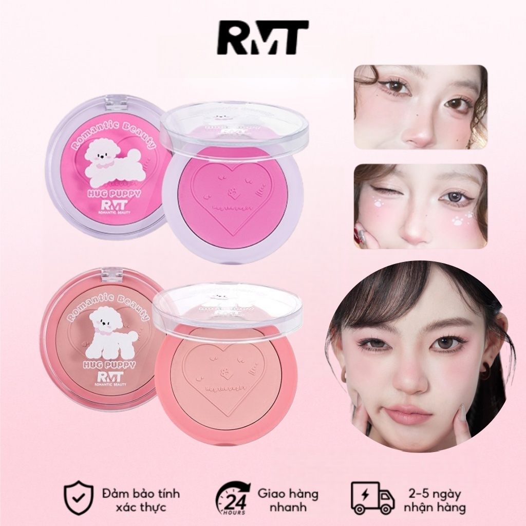 Romantic Beauty Phấn Má Hồng Single Bichon Matte Tạo Khối Làm Sáng Hiệu Ứng Cháy Nắng Hot Trend