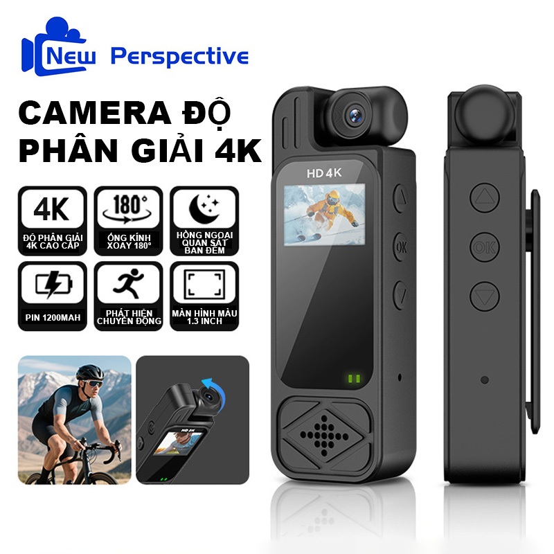 Camera vlog mini Pocket góc nhìn đầu tiên 1080P/2K/4K 60fps Máy quay kỹ thuật số cầm tay Camera Hành Trình