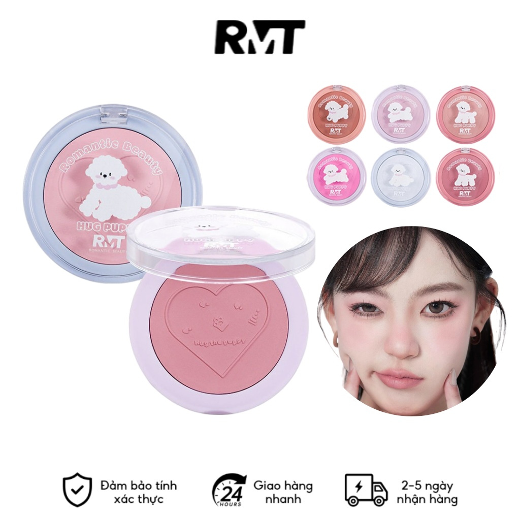 Romantic Beauty Phấn Má Hồng Single Bichon Matte Tạo Khối Làm Sáng Hiệu Ứng Cháy Nắng Hot Trend