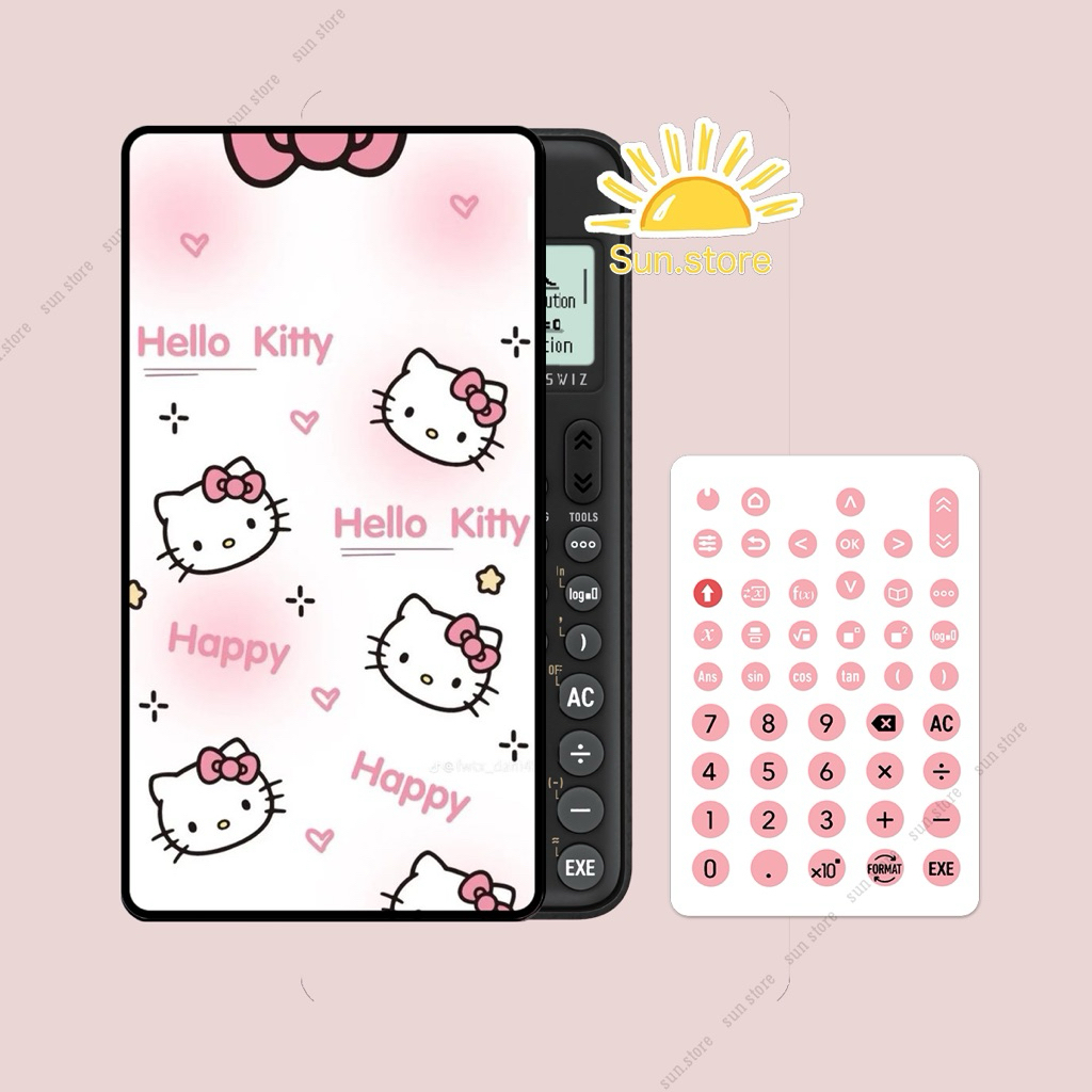Decal Hello kitty M6 dán máy tính casio 580