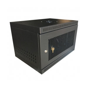 Tủ Rack 6U D400 Đen (H320xW550xD400, Có chìa khóa - Tủ đựng đầu ghi, switch, router...)