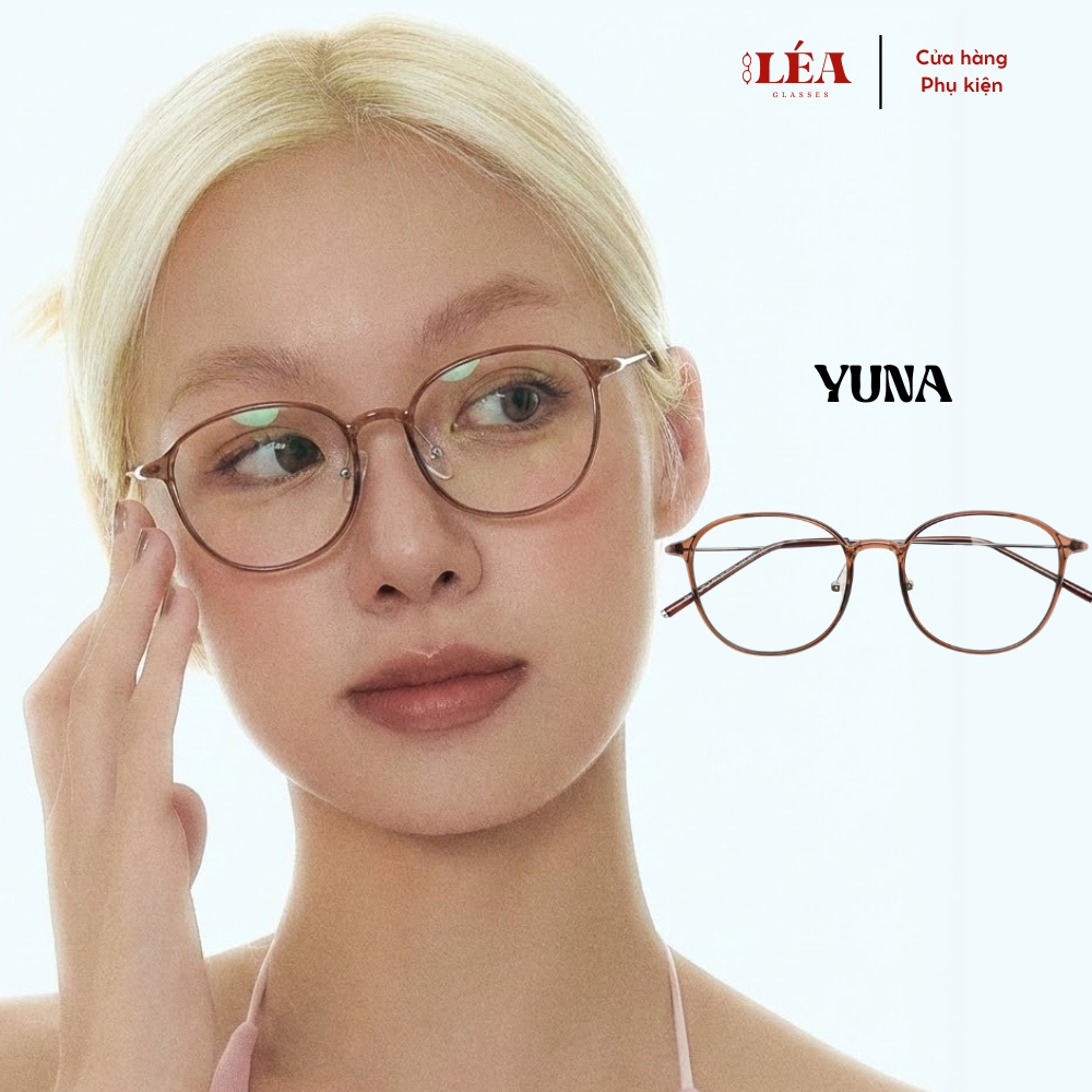 Kính mắt chuyên lắp cận [LÉAGLASSES] YUNA VUÔNG NHỰA TR90 CAO CẤP DẺO NHẸ | BigBuy360 - bigbuy360.vn