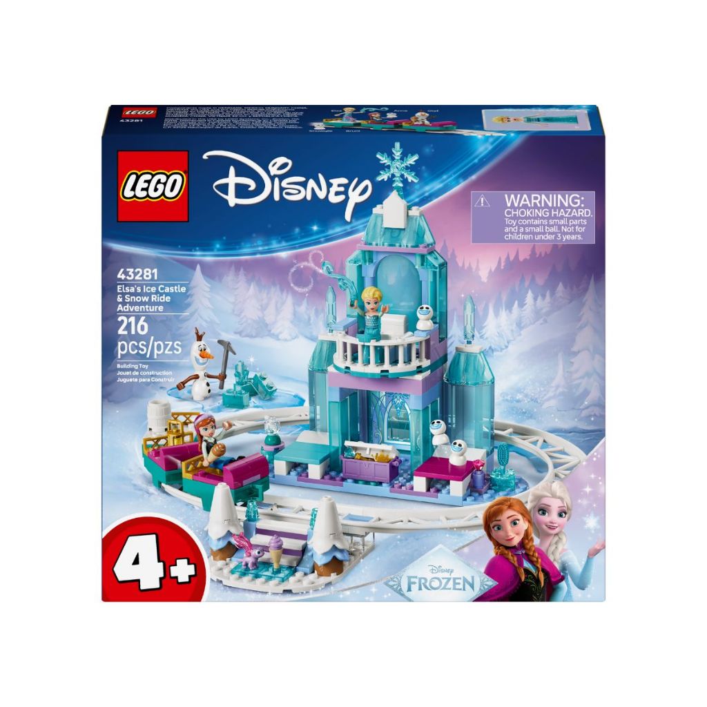 Đồ Chơi Lắp Ráp Lâu Đài Tuyết & Chuyến Phiêu Lưu Của Elsa LEGO DISNEY PRINCESS 43281 (216 chi tiết)