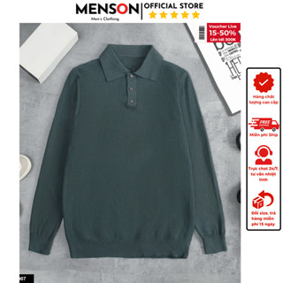  Áo len cổ lọ nam thu đông cao cấp dày dặn siêu ấm mặc nhà dạo phố phom đẹp bền màu bản new 2025 Menson MD5-12007 