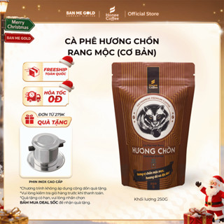   TẶNG PHIN  cà phê hương chồn  nâu  - cafe rang xay nguyên chất - túi 250g - cà phê chồn - chính hãng Ban Me Gold 