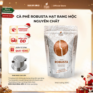   TẶNG PHIN  Cà Phê Robusta 100% Nguyên Chất  Cao Cấp  - 250g 500g 1kg - Cafe Hạt Rang Xay Chính Hãng Ban Me Gold 